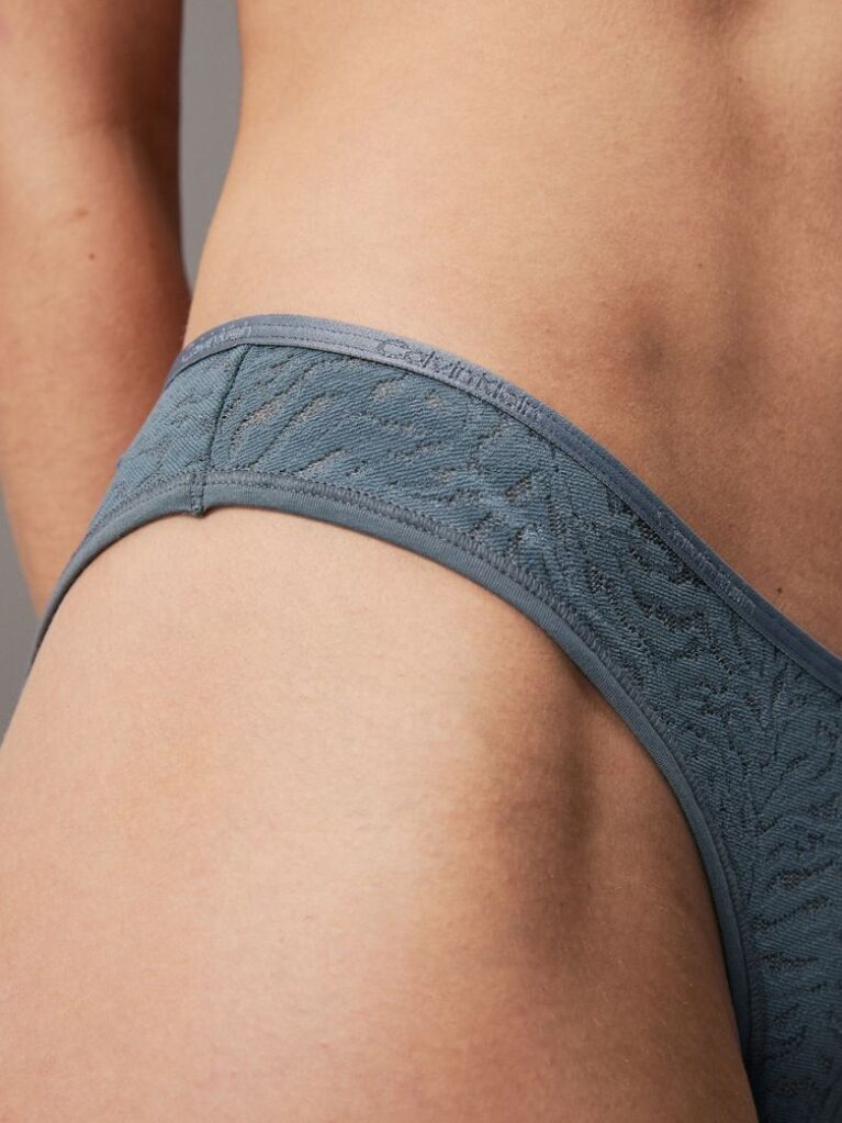 Grey Lace Bikini Briefs - Intrinsic  Women