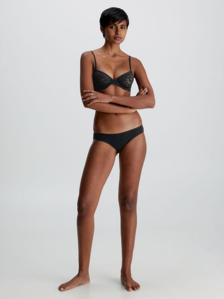 Black Lace Bikini Briefs - Intrinsic  Women