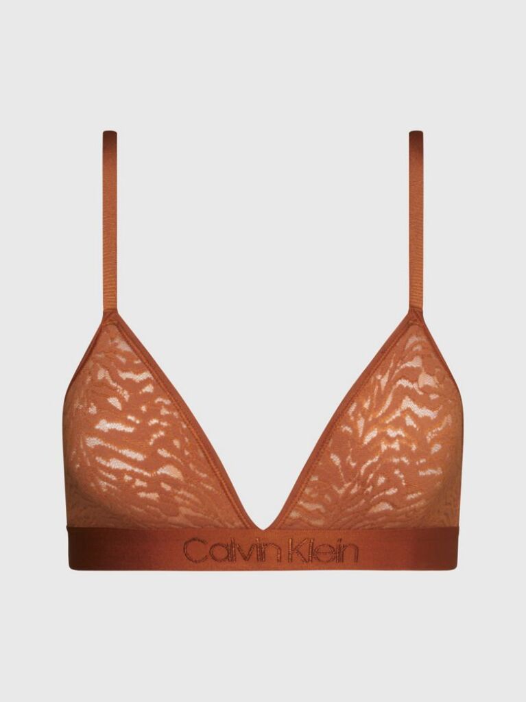 Orange Lace Triangle Bra - Intrinsic  Women