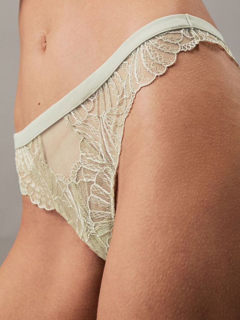 Green Lace Thong  Women