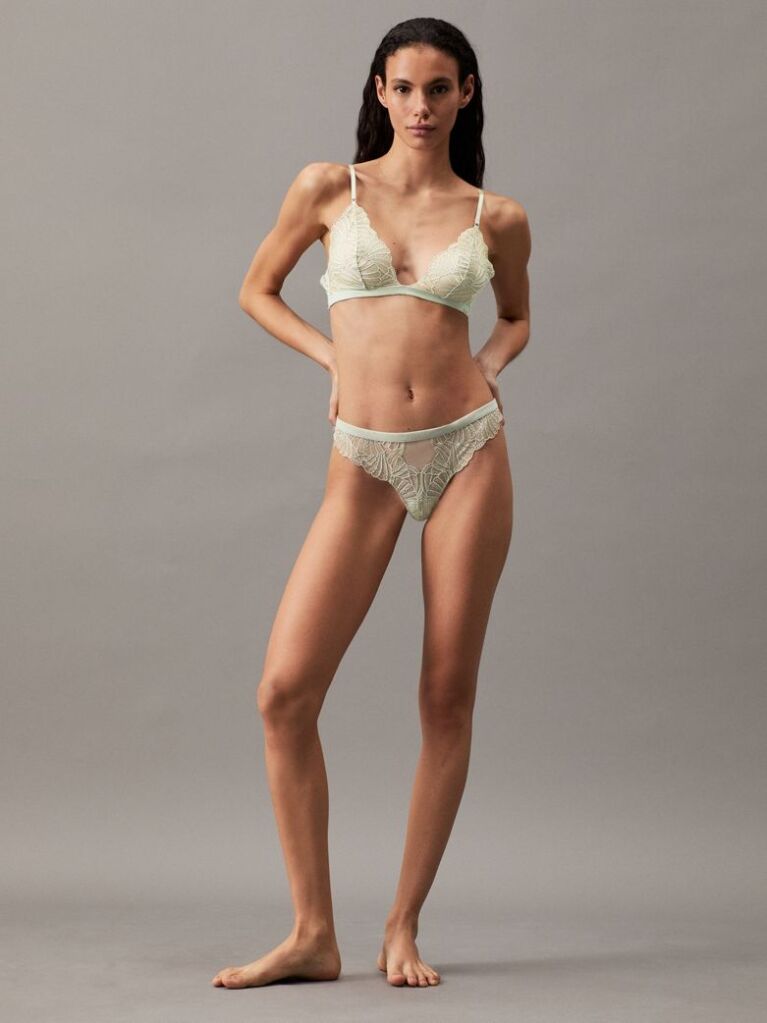 Green Lace Thong  Women
