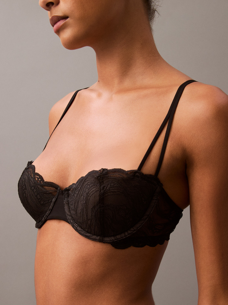 Black Balconette Bra - CK Instinct  Women