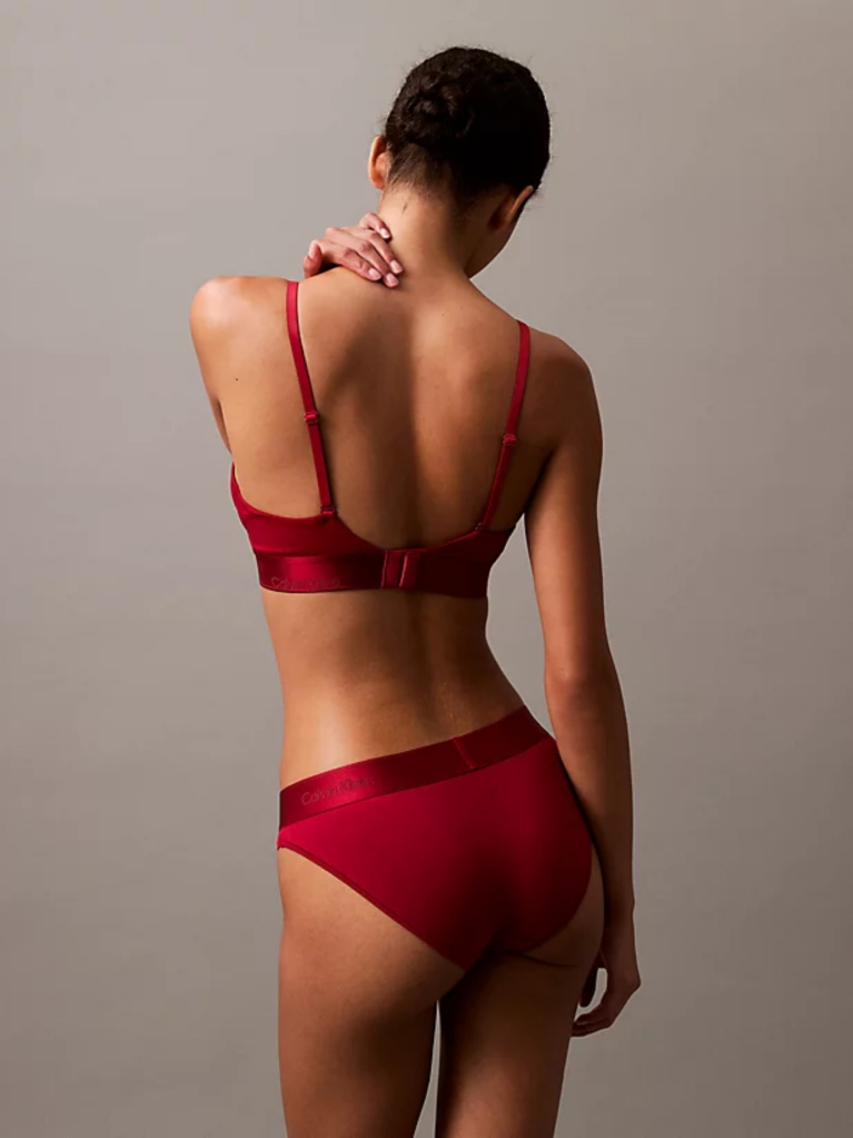 Red Bikini Briefs - Modern Cotton  Women