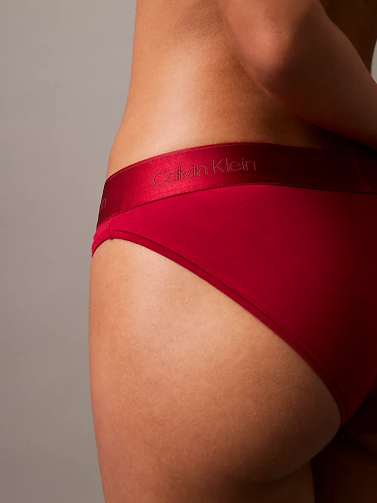 Red Bikini Briefs - Modern Cotton  Women