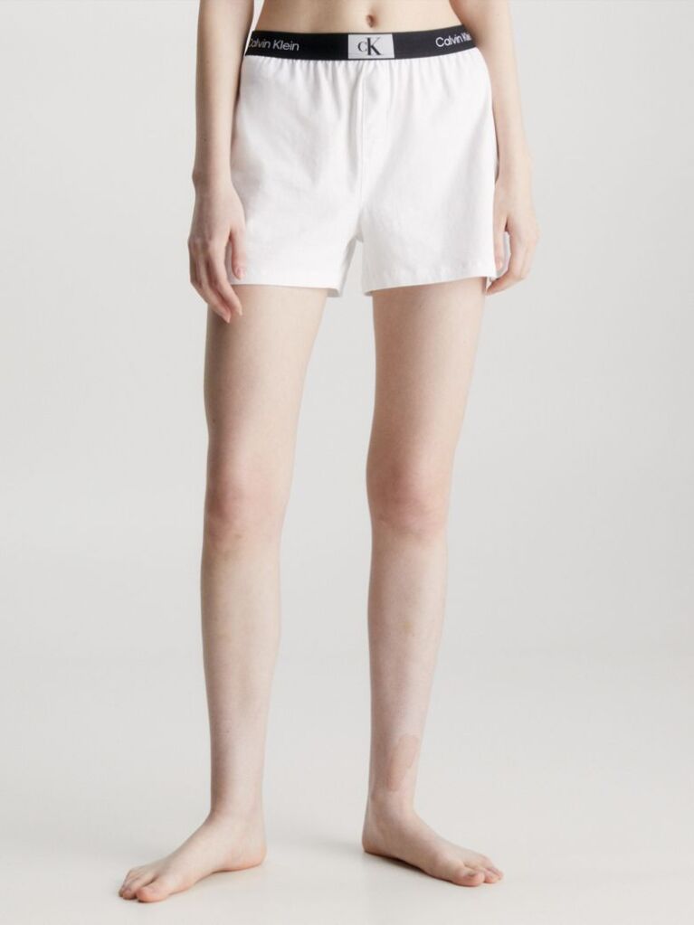 White Pyjama Shorts - CK96  Women