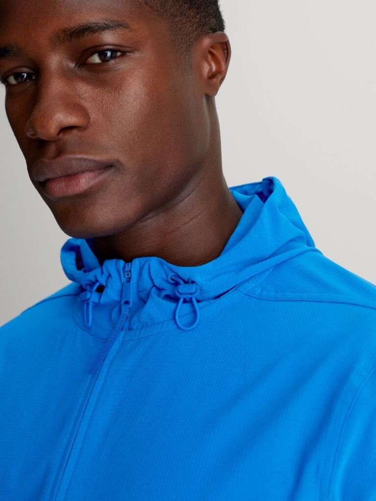 Blue Ripstop Windbreaker  Men