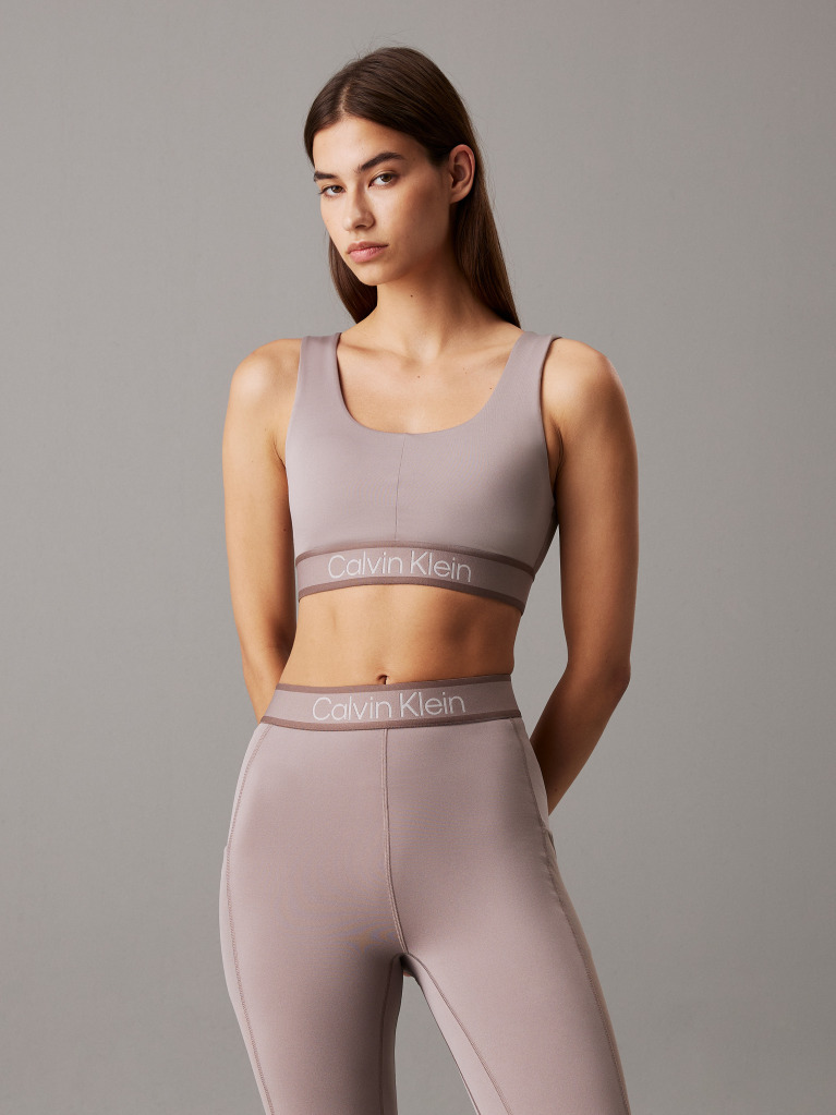 Brown Medium Impact Sports Bra  Women