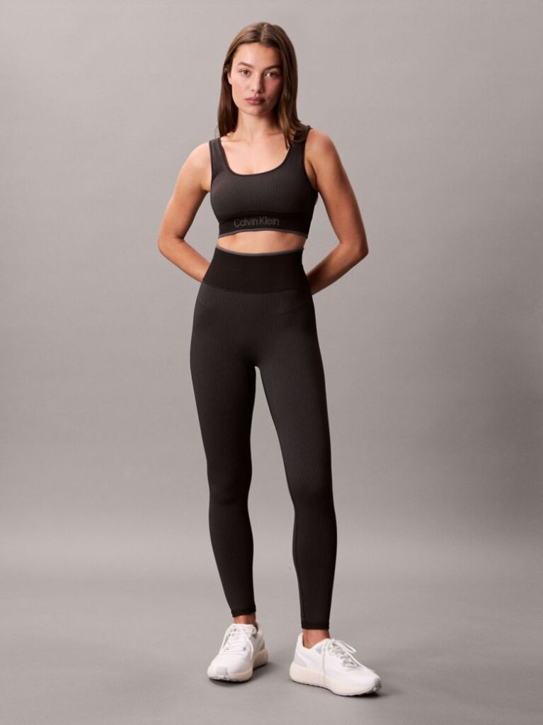 Black Medium Impact Sports Bra  Women