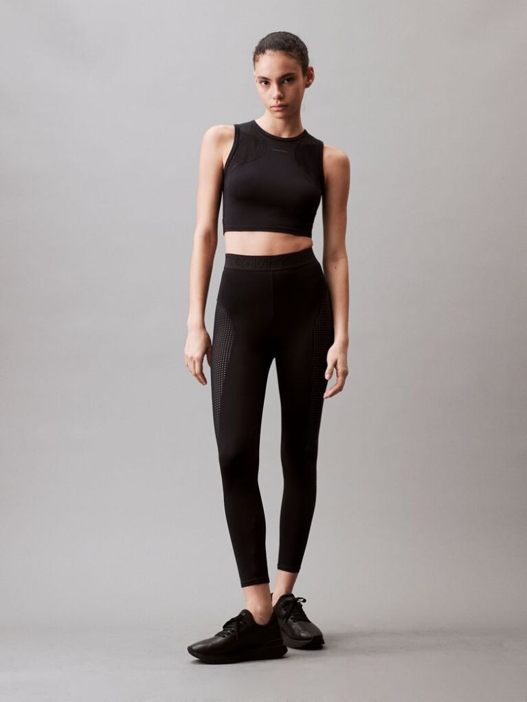 Black 7/8 Gym Leggings  Women