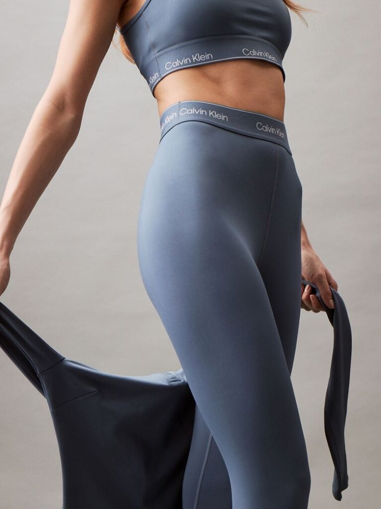 Blue 7/8 Gym Leggings  Women