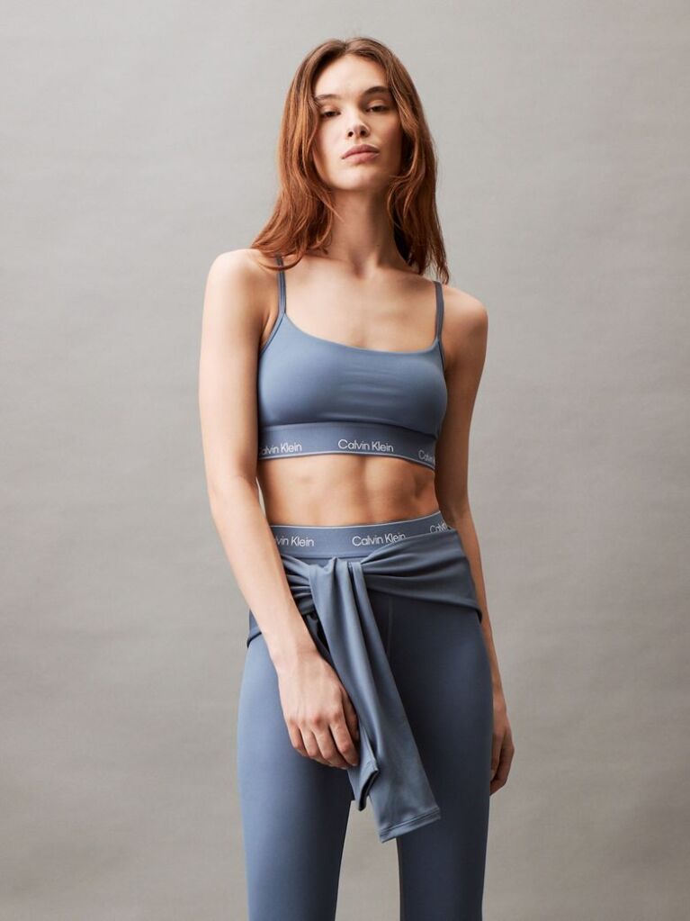 Blue 7/8 Gym Leggings  Women