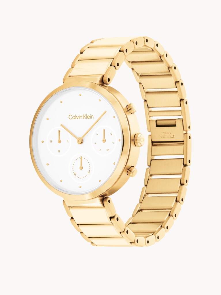 Gold Stainless Steel Gold Tone Watch  Women