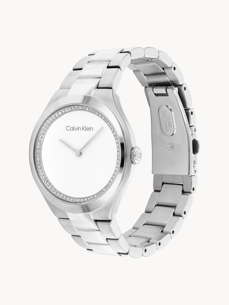 White Stainless Steel Watch  Women