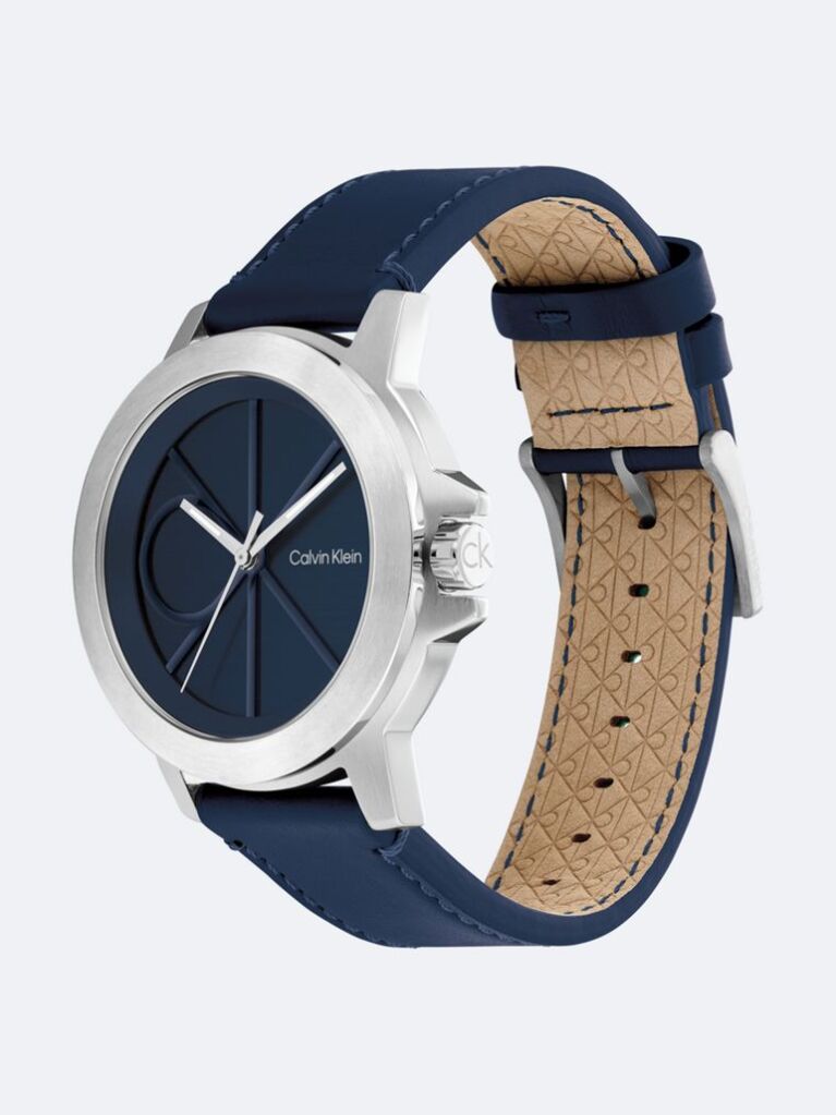 Blue Leather Watch  Men