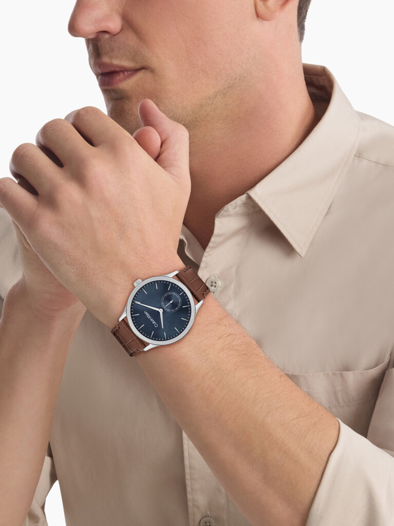 Blue Leather Watch  Men