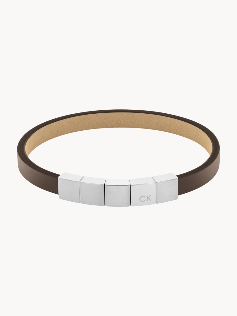 Brown Bracelet - Minimalistic Squares  Men