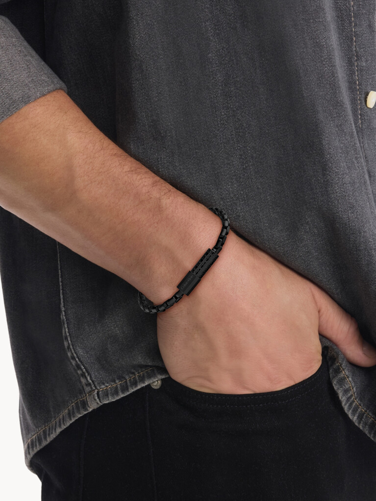 Μαύρο Βραχιόλι Contoured Barrel  Άνδρας
