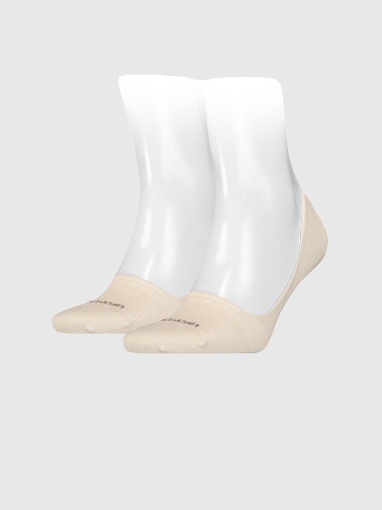 Beige Calvin Klein Mid-Cut Men's Footie 2 pack  Men