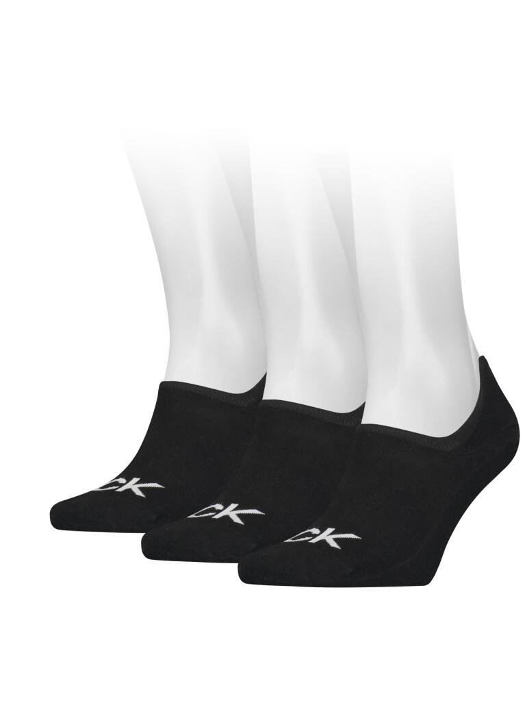 Black 3 Pack Invisible Socks  Men