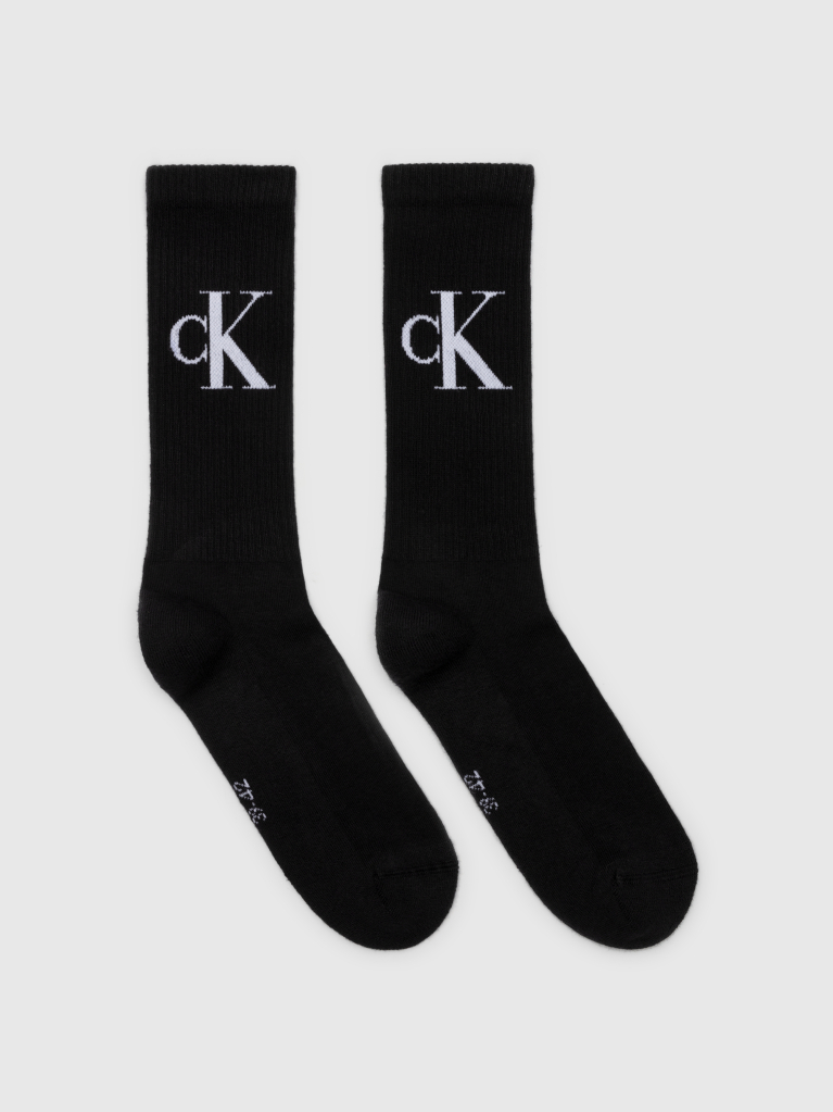 Black 2 Pack Crew Socks  Men