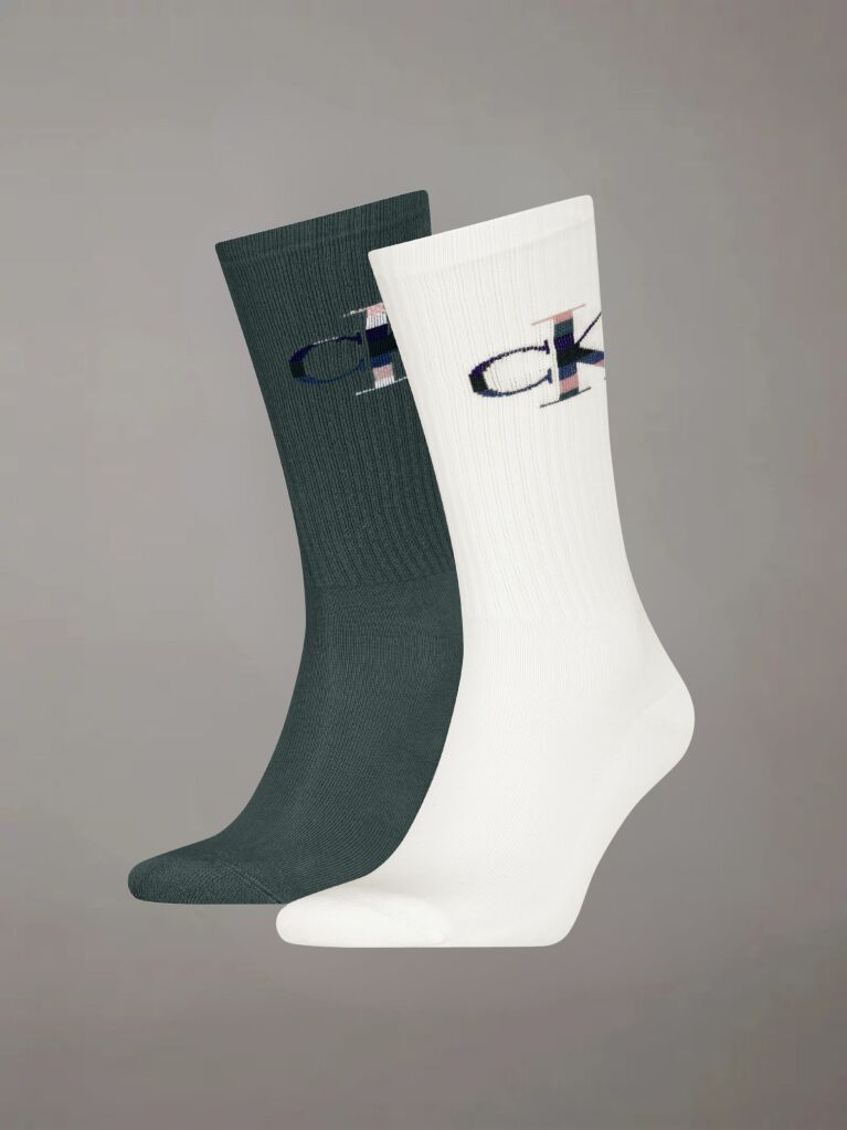 Multi 2 Pack Crew Socks  Men