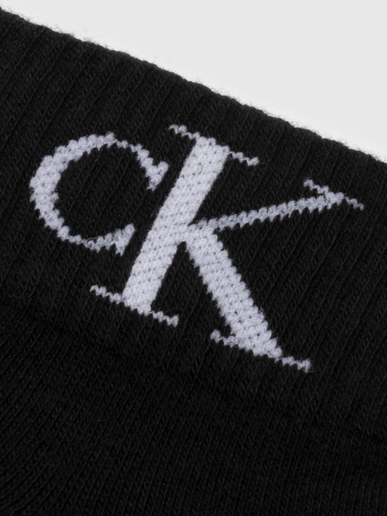 Black 2 Pack Monogram Quarter Socks  Women