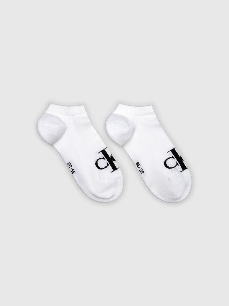 White 2 Pack Sneaker Socks  Women