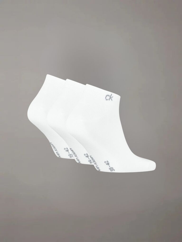 Λευκό Σετ 3 Ζευγάρια Κάλτσες Για Sneakers  Άνδρας