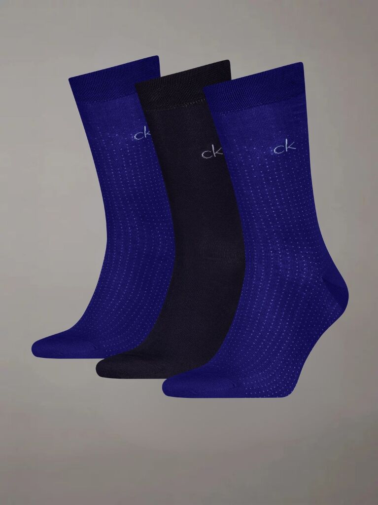 Blue 3 Pack Classic Socks Gift Set  Men