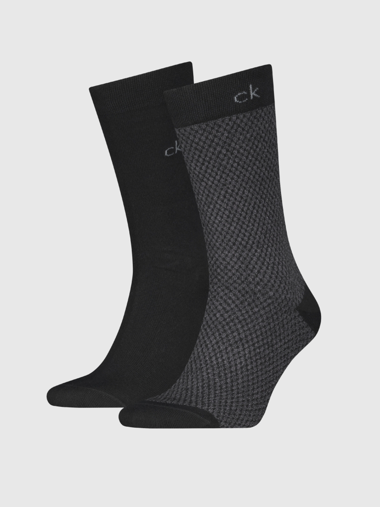 Black 2 Pack Classic Socks  Men