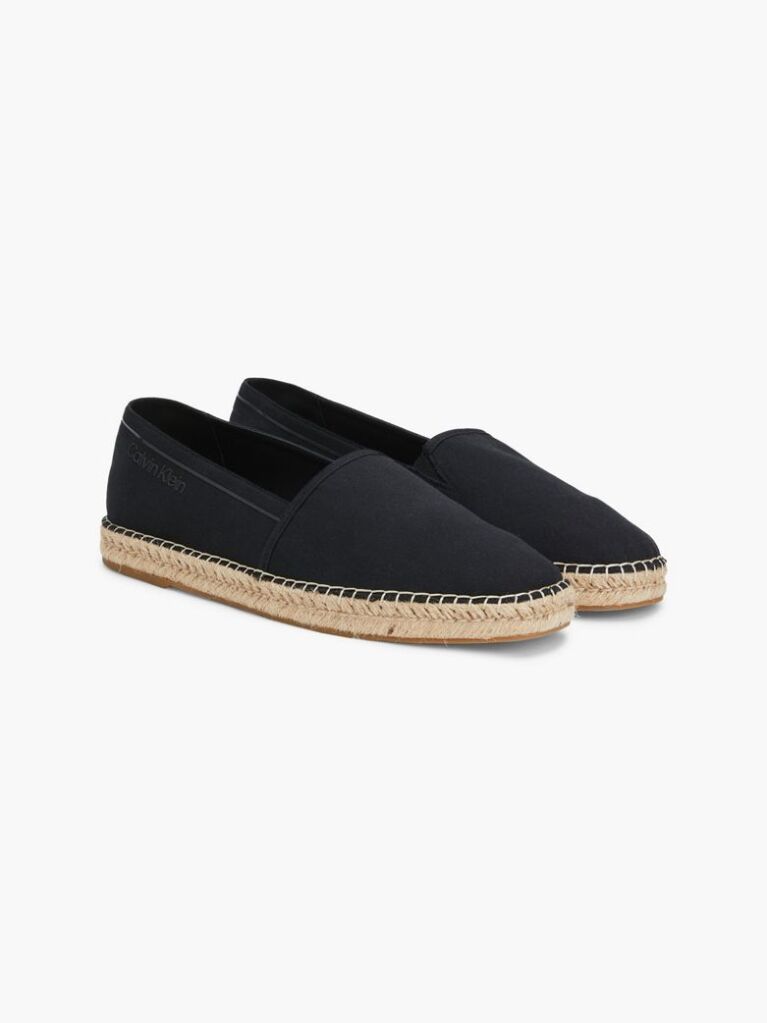 Black Recycled Denim Espadrilles  Men