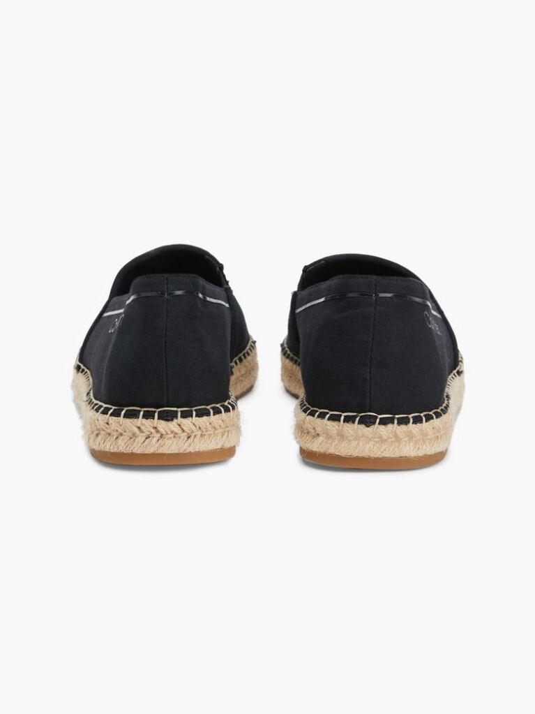 Black Recycled Denim Espadrilles  Men