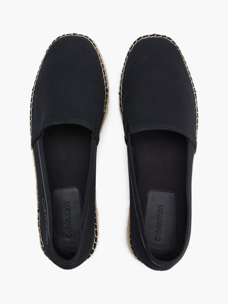 Black Recycled Denim Espadrilles  Men