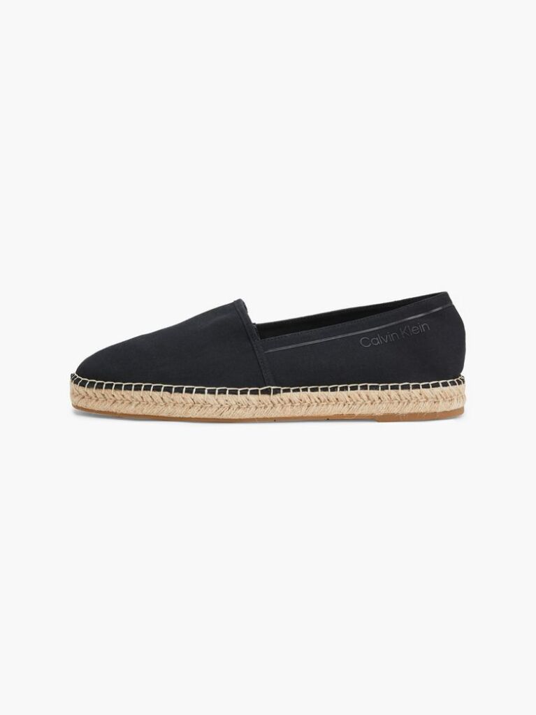 Black Recycled Denim Espadrilles  Men