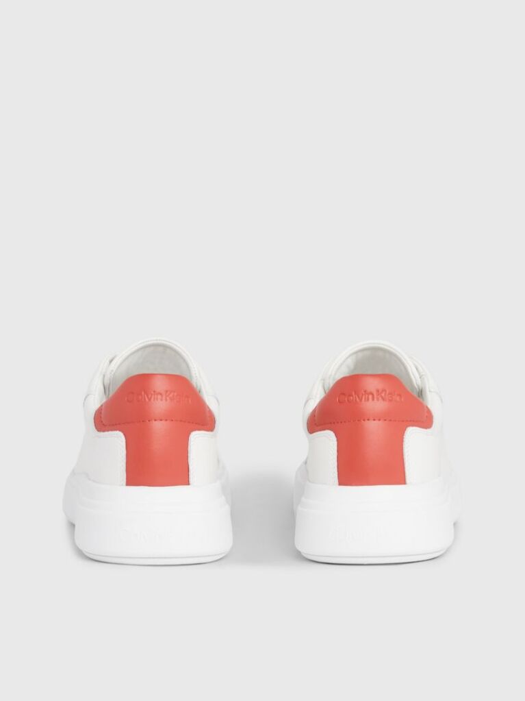 White Leather Trainers  Men