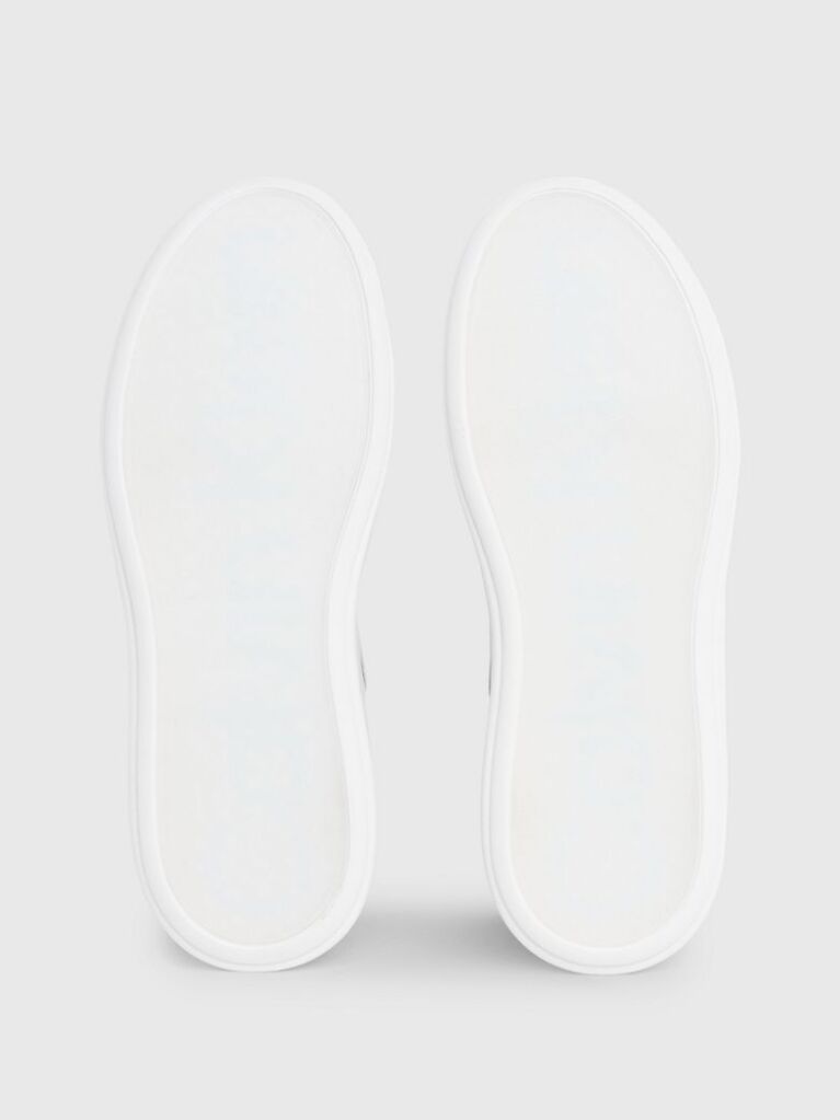 White Leather Trainers  Men