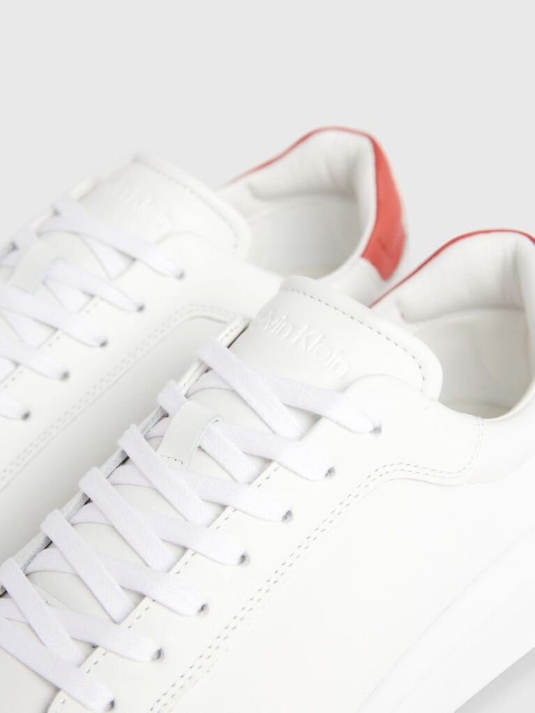 White Leather Trainers  Men