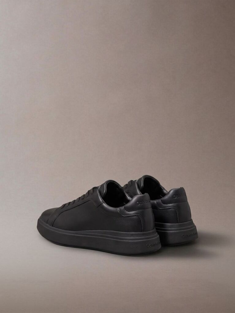 Μαύρο Δερμάτινα Sneakers  Άνδρας
