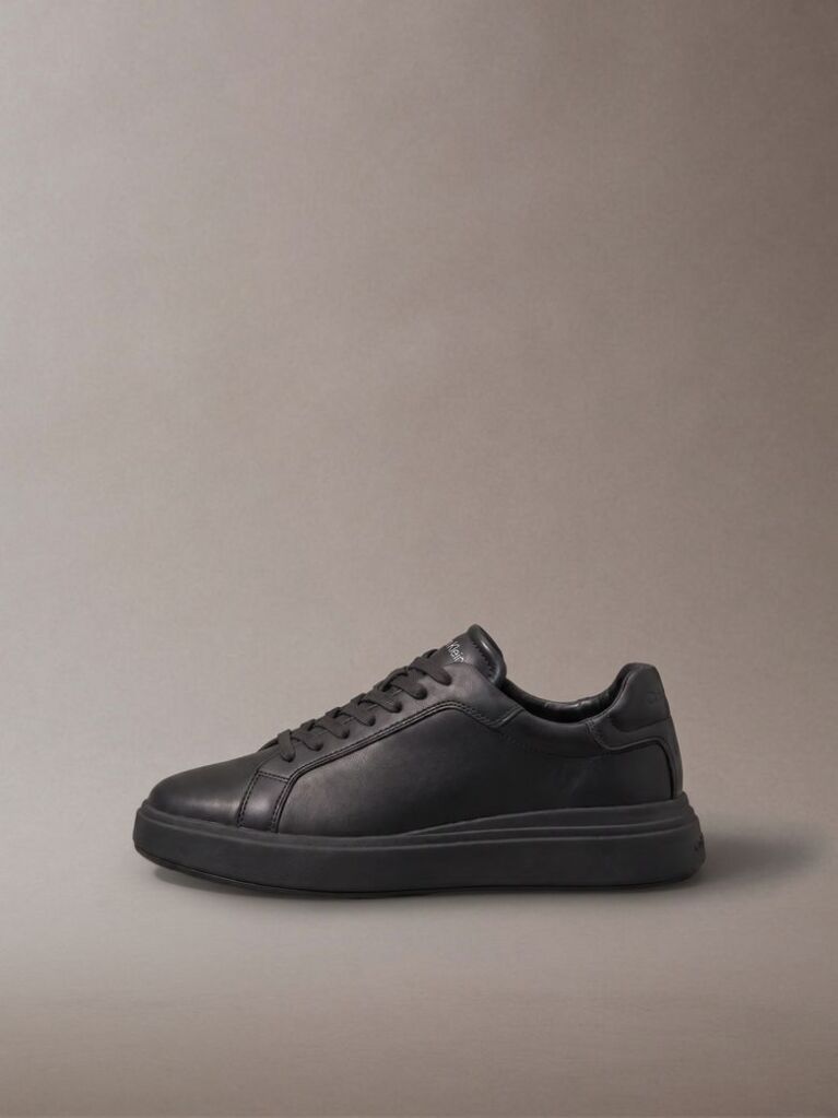 Μαύρο Δερμάτινα Sneakers  Άνδρας