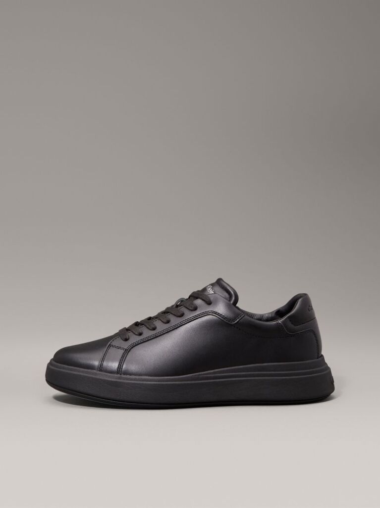 Μαύρο Δερμάτινα Sneakers  Άνδρας