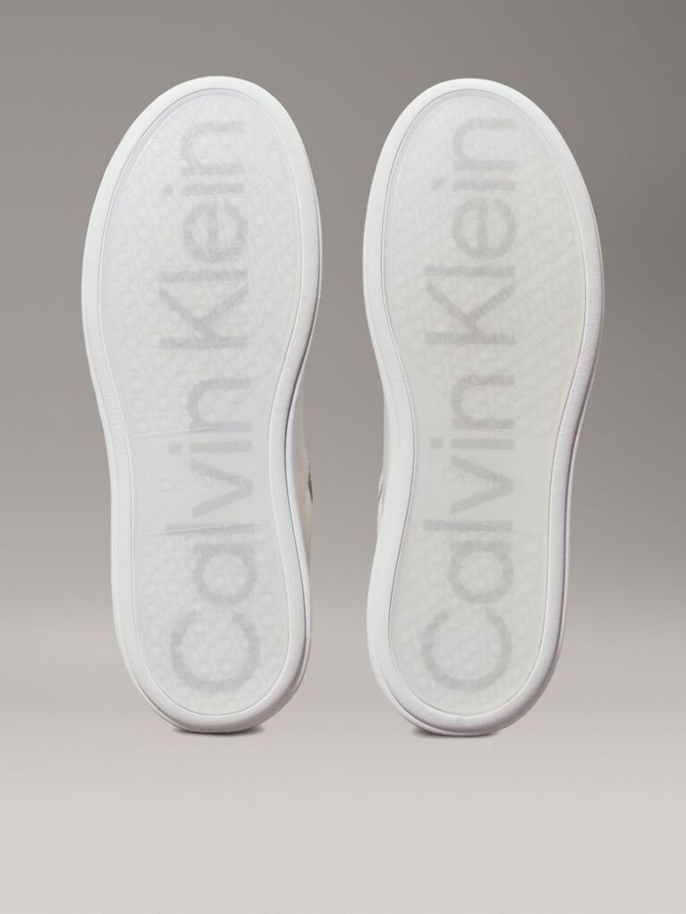 White Leather Trainers  Men
