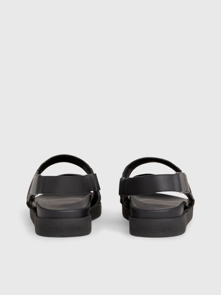 Black Logo Jacquard Sandals  Men