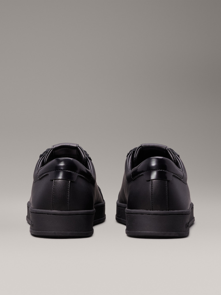 Μαύρο Δερμάτινα Sneakers  Άνδρας
