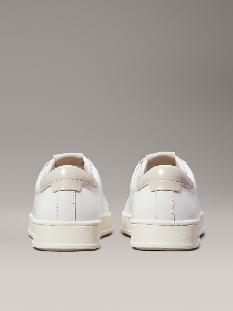 Λευκό Δερμάτινα Sneakers  Άνδρας