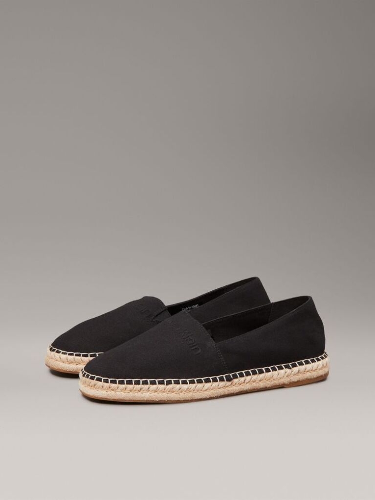 Black Canvas Espadrilles  Men
