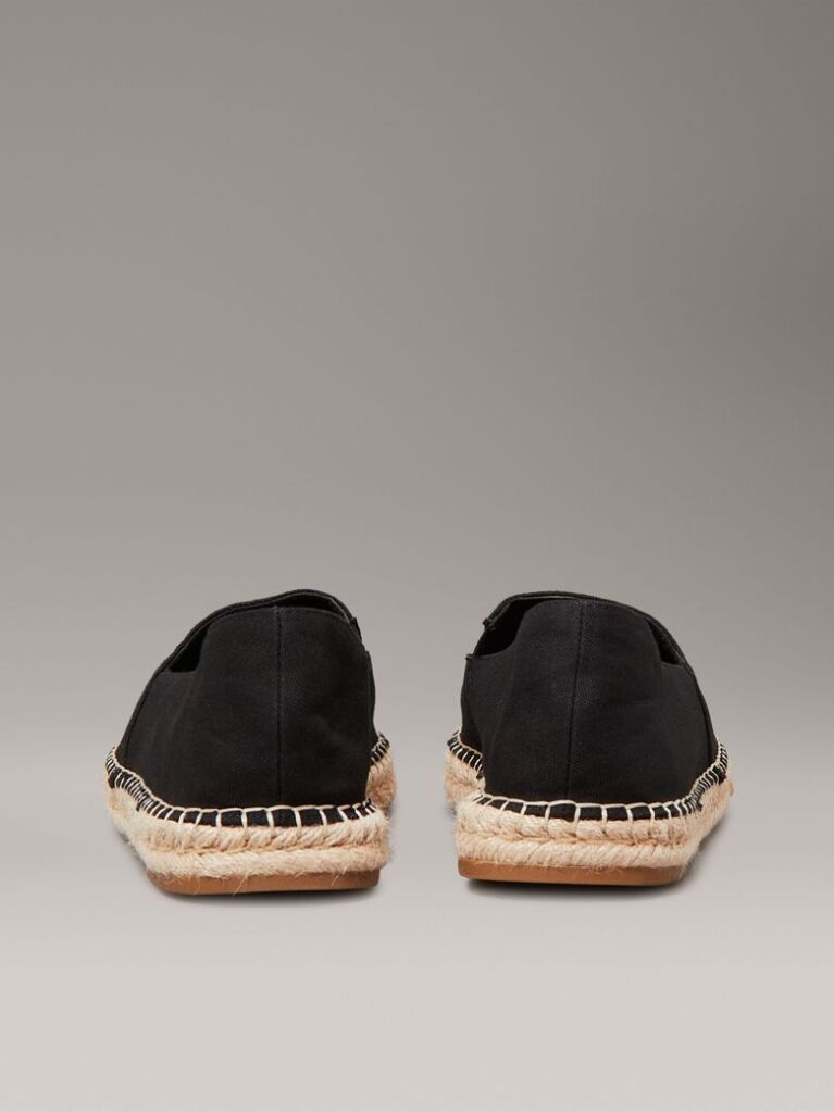 Black Canvas Espadrilles  Men