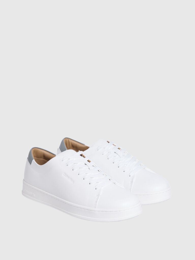 Λευκό Δερμάτινα Sneakers  Άνδρας