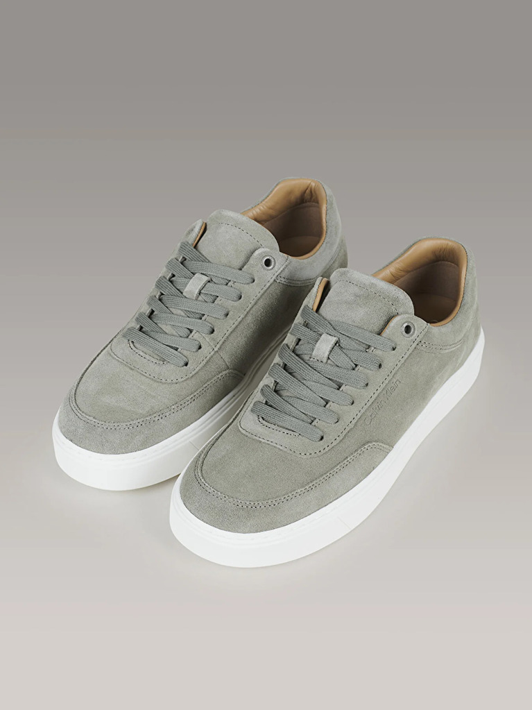 Green Leather Trainers  Men