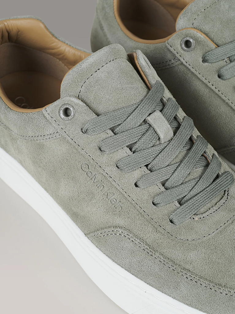 Green Leather Trainers  Men
