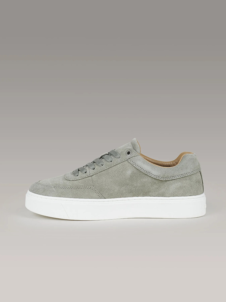 Green Leather Trainers  Men
